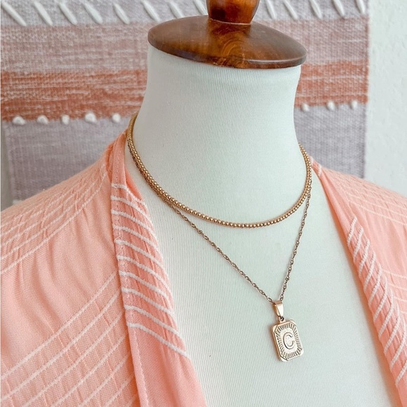 NEW Golden Dream Monogram Necklace - Picture 9 of 10